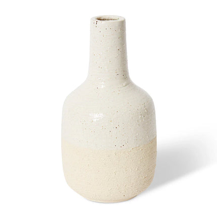Eriki Tall Neck Vase White/Cream 18X18X33Cm