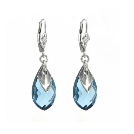 Sunrise Swarovski Multi Color Crystal Teardrop Earrings FH