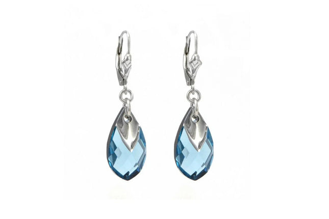 Sunrise Swarovski Multi Color Crystal Teardrop Earrings FH