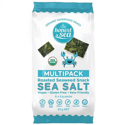 Honest Sea Seaweed - Sea Salt Multipack 6x5G
