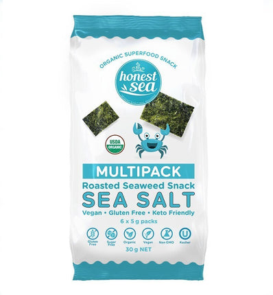 Honest Sea Seaweed - Sea Salt Multipack 6x5G