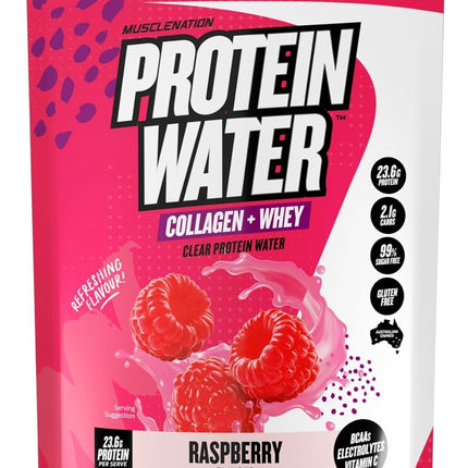 Muscle Nation Protein Water Raspberry 750G
