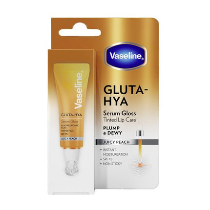 Vaseline Gluta Hya Tinted Serum Lip Gloss Juicy Peach 10ml