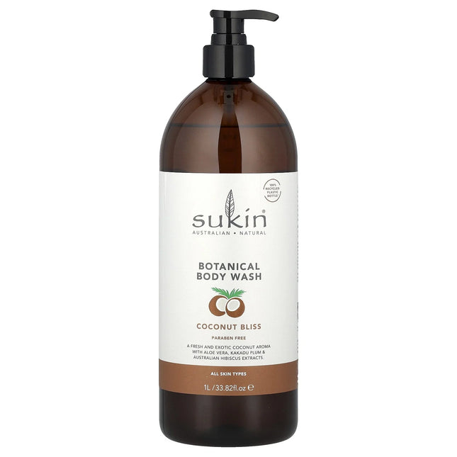 Sukin Botanical Body Wash All Skin Types Coconut Bliss 1L
