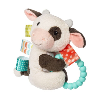 Mary Meyer Taggies Buttercup Cow Teether Rattle Baby Sensory Toy 15CM