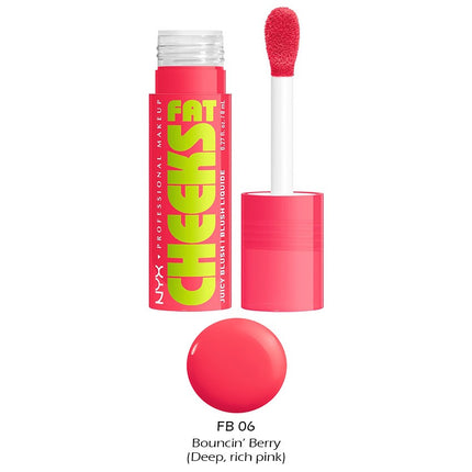 Nyx Professional Makeup Fat Oil Slick Click Shiny Lip Balm Blushing Berry 2G