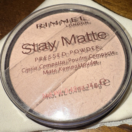 Rimmel London Stay Matte Pressed Powder Peach Glow 1 Each