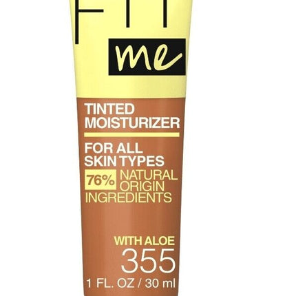 Maybelline Fit Me Tinted Moisturizer, Natural Coverage, 355, - OhYouLuckyDuck.com.au
