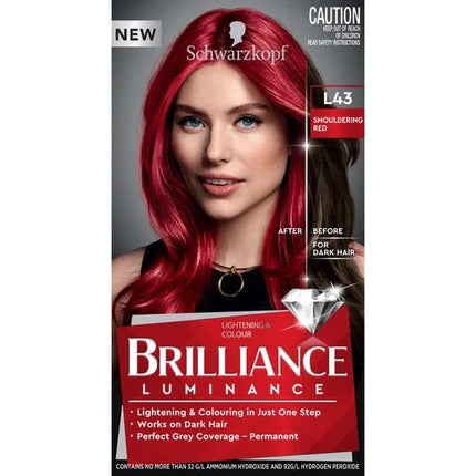 Schwarzkopf Brilliance L43 Smouldering Red Permanent Hair Colour