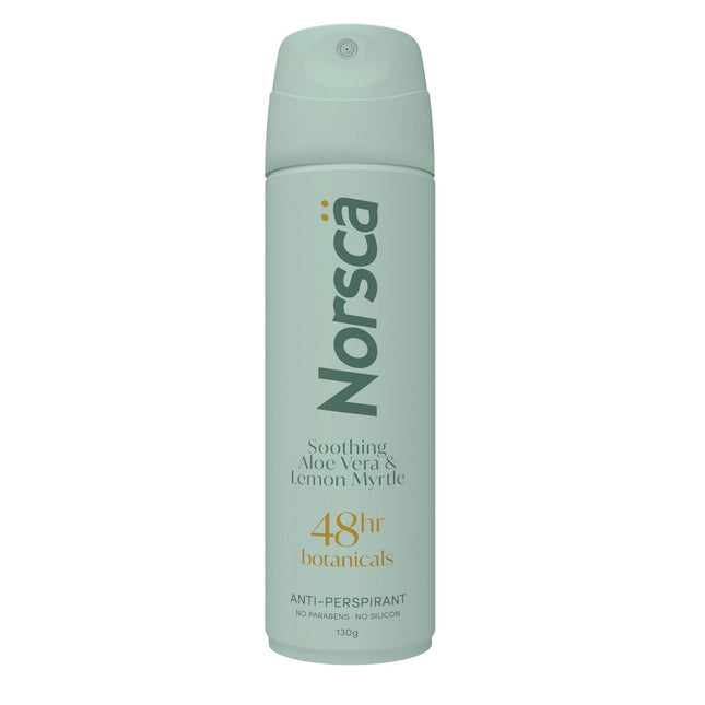 Norsca Botanicals Soothing Aloe Vera & Lemon Myrtle 48H Anti-Perspirant 130g - OhYouLuckyDuck.com.au