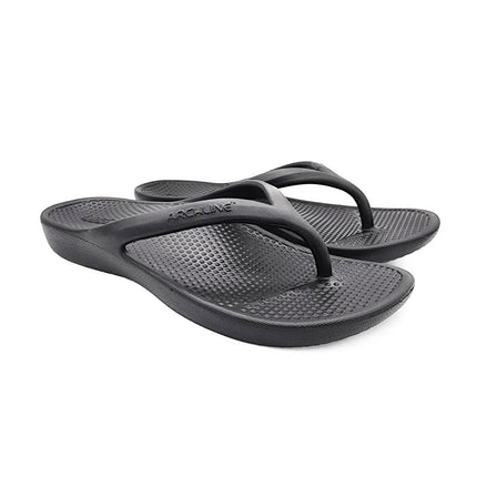 Archline Rebound Orthotic Thongs for Arch Support Black 45