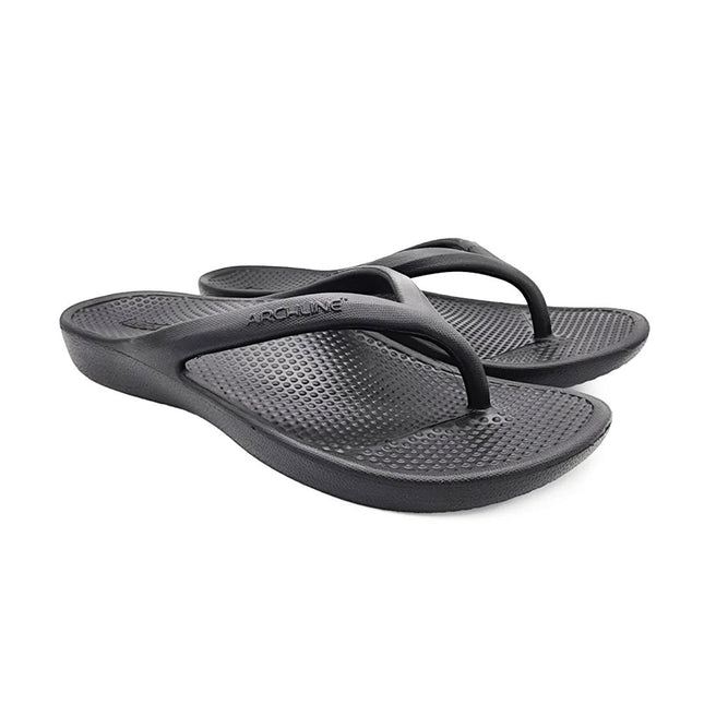Archline Rebound Orthotic Thongs for Arch Support Black 45