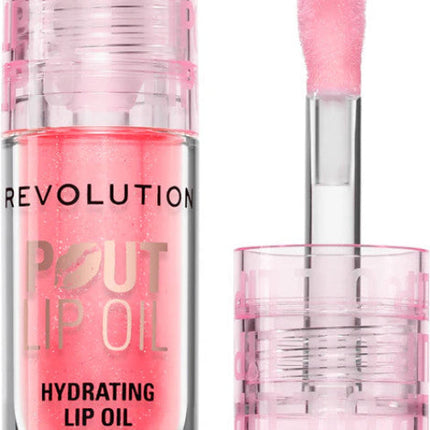 Revolution Beauty Pout Bomb Plumping Lip Oil in Glam Pink