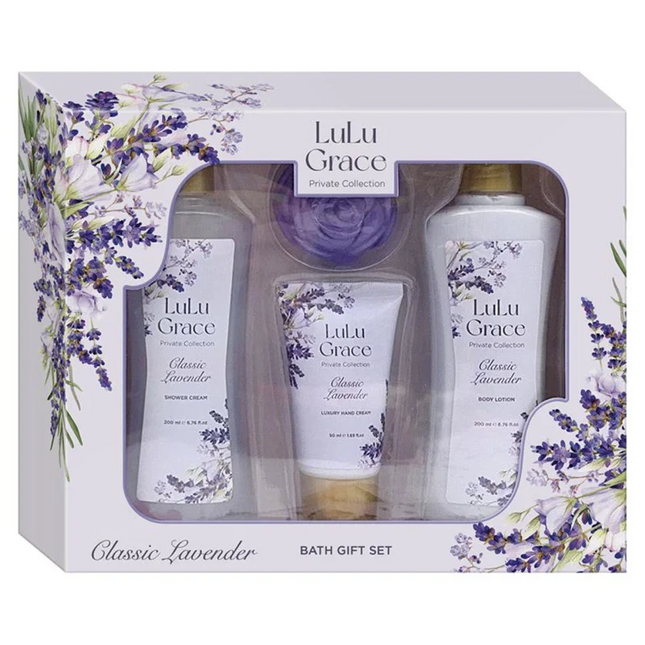 Lulu Grace Lavender 4 Piece Gift Set