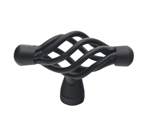 Prestige T Twist Knob Matte Black 71mm
