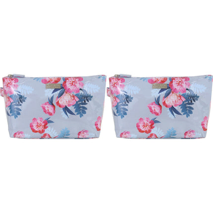 Wicked Sista Peony Blooms 2 Large Luxe Cosmetic Bag