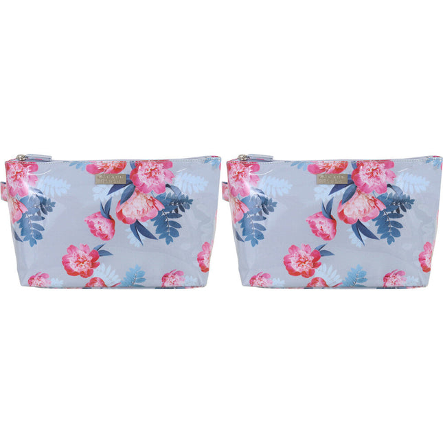 Wicked Sista Peony Blooms 2 Large Luxe Cosmetic Bag