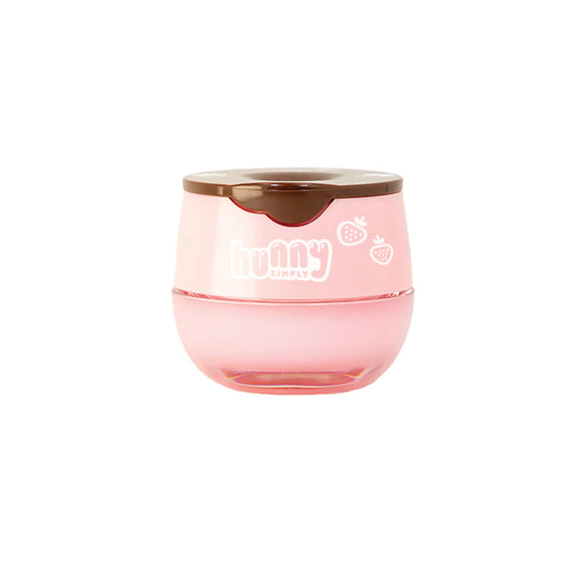 Hunny Simply Strawberry Honeypot Lip Balm for Moisturizing and Hydrating Lips 6.5G