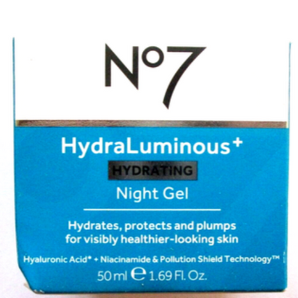 No7 Hydraluminous Plus Hydrating Night Gel 50ML