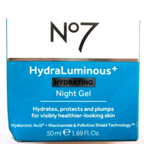 No7 Hydraluminous Plus Hydrating Night Gel 50ML