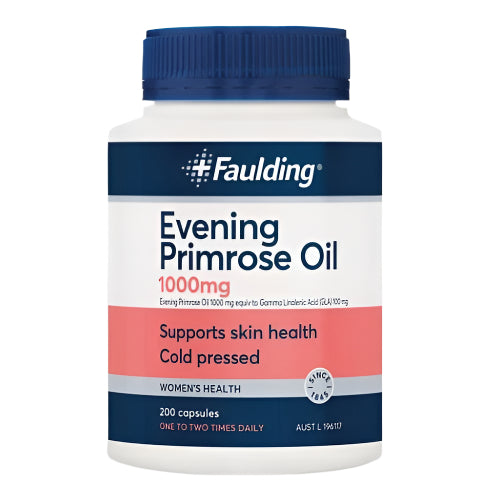 Faulding Remedies Evening Primrose Oil 1000MG 200 Capsules