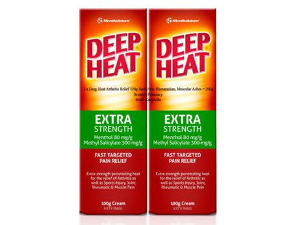 Deep Heat Extra Strength Cream 100g - OhYouLuckyDuck.com.au