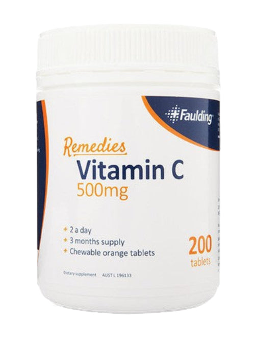 Faulding Remedies Vitamin C Chewable 200 Tablets