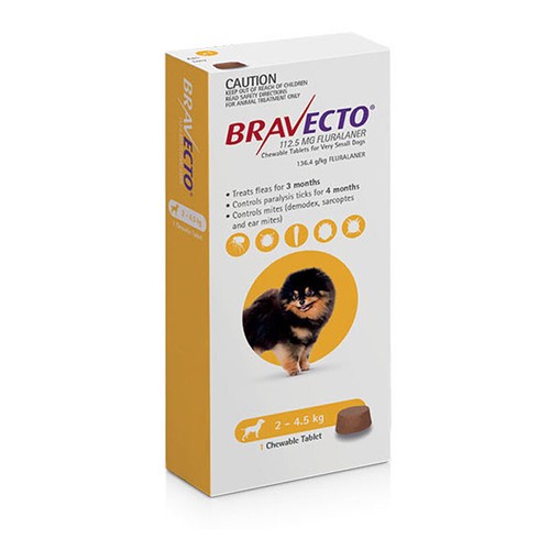 Bravecto Dog 10-20kg Medium 3 Month Pack Green