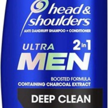 Head and Shoulders Ultramen Deep Clean 2 in 1 Anti Dandruff Shampoo and Conditioner 200ML
