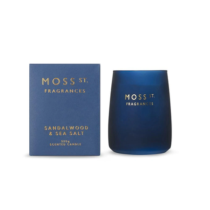Moss St Fragrances Sandalwood And Sea Salt Soy Candle