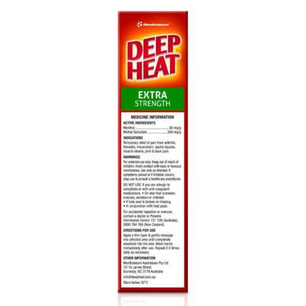 Deep Heat Extra Strength Cream 100g - OhYouLuckyDuck.com.au