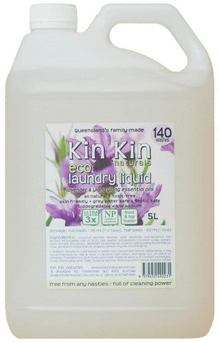 Kin Kin Naturals Eco Laundry Liquid Lavender and Ylang Ylang 5 Litres