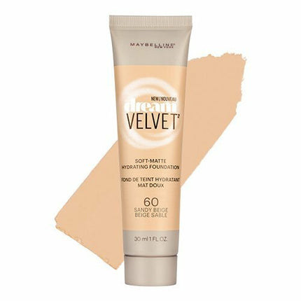 Maybelline Dream Velvet Soft Matte Hydrating Foundation 60 Sandy Beige 30ml
