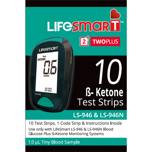 Lifesmart Blood Beta Ketone Test Strips Plus Code Strip for LS 946