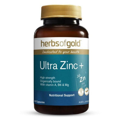 Herbs of Gold Ultra Zinc + 60 Capsules