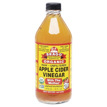 Bragg Organic Raw Unfiltered Apple Cider Vinegar with The Mother 473ML
