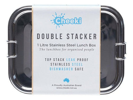 Cheeki Double Stack Stainless Steel Lunch Box 1.0L