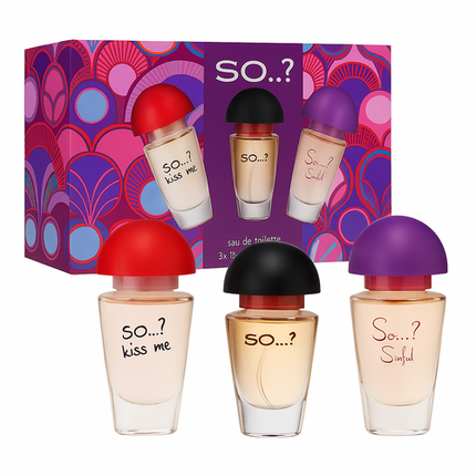 So...? Three For Me Eau de Toilette Fragrance Gift Set 3 x 15ML