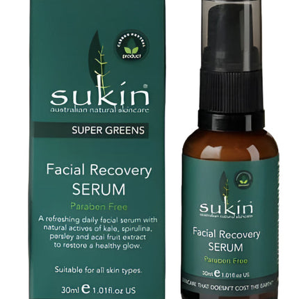 Sukin Super Greens Facial Recovery Serum 30ML
