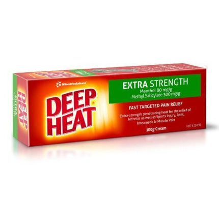 Deep Heat Extra Strength Cream 100g - OhYouLuckyDuck.com.au