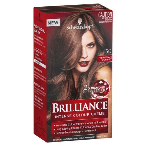 Schwarzkopf Brilliance Colour Creme 50 Venetian Sunset Up To 10 Weeks Intensity - OhYouLuckyDuck.com.au