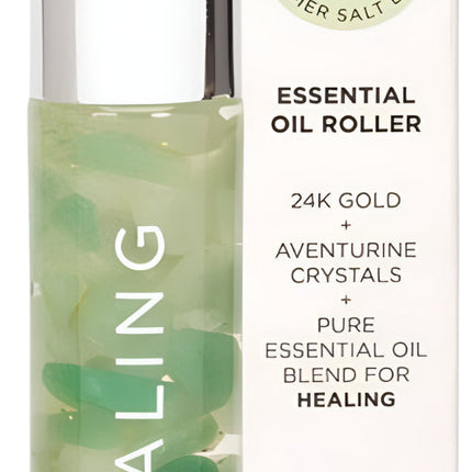 Summer Salt Body Essential Oil Roller Healing Aventurine Crystals 10ML
