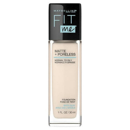 Maybelline Fit Me Matte and Poreless Foundation 105 Fair Ivory 30ml