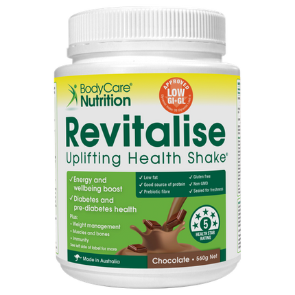 Bodycare Nutrition Revitalise Chocolate Protein Powder 560G