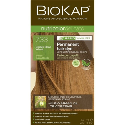 Biokap Nutricolor Delicato Rapid 5.0 Natural Light Chestnut Hair Colour Dye 135ML