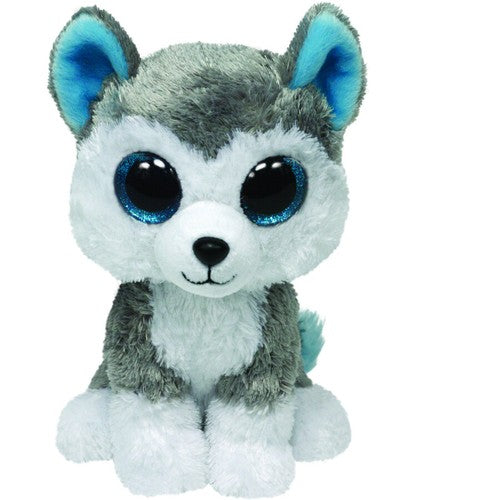 Ty Beanie Boos Slush The Grey Husky Dog Plush Toy