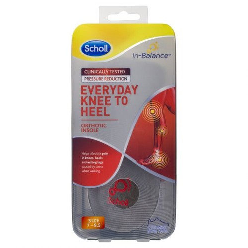 Scholl In-Balance Knee/Heel Insoles Medium