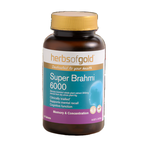 Herbs Of Gold Super Brahmi 6000 60 Tablets