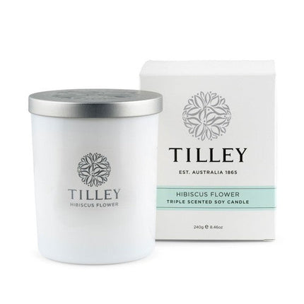 Tilley Hibiscus Flower Soy Candle 240g / 45Hr