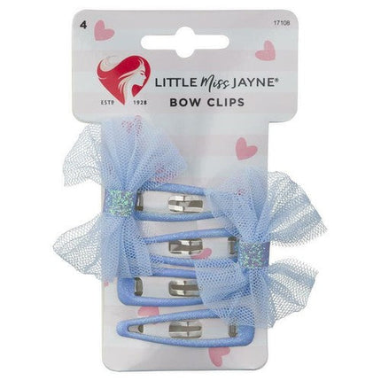 Lady Jayne Little Miss Bow Hair Clips 4 Pack